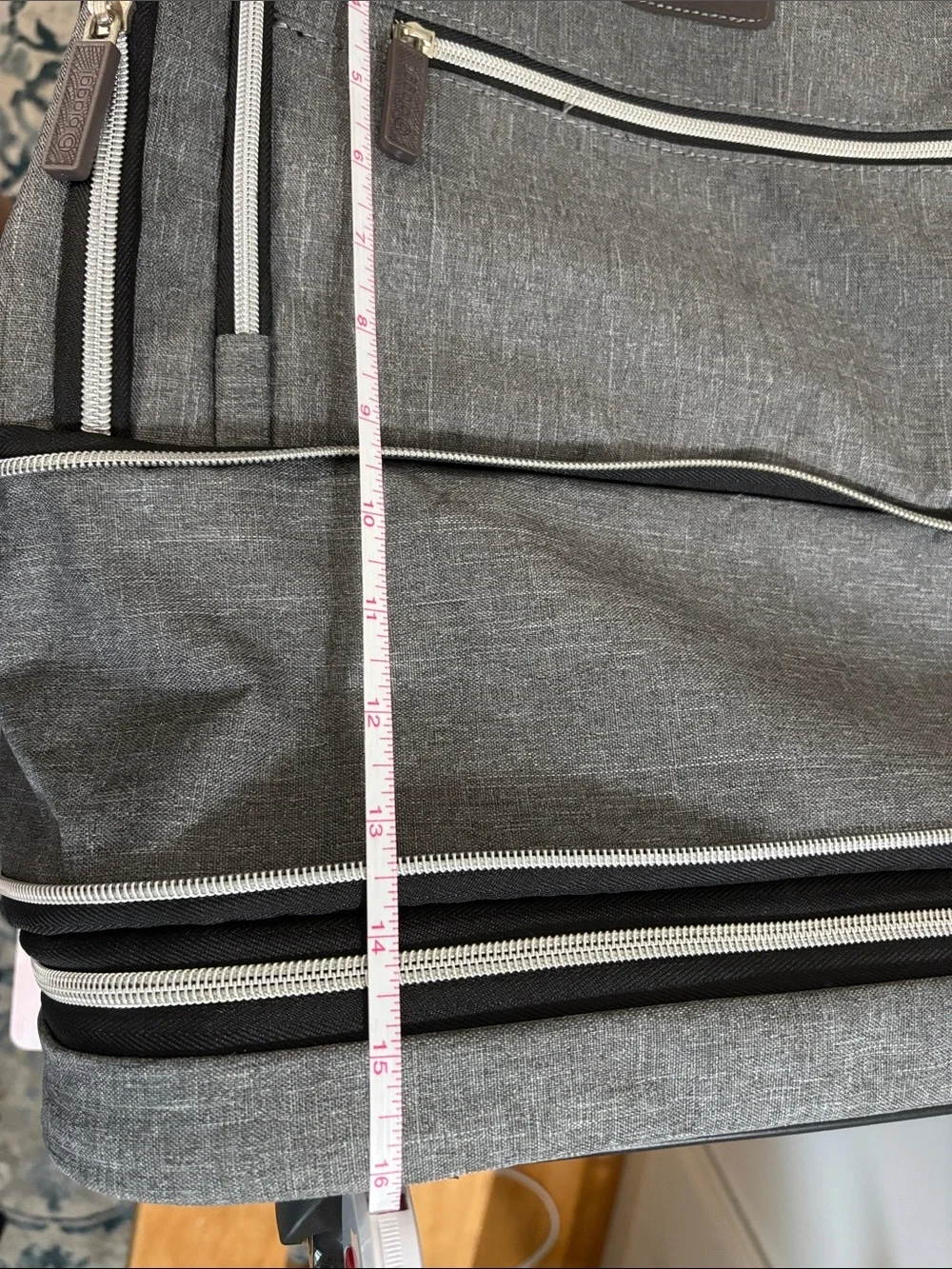 Biaggi Grey Rolling Travel Bag Unisex